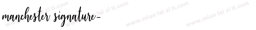 manchester signature字体转换